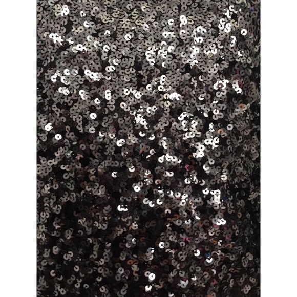 Magaschoni Black & Silver Sequin Wool-Silk Sweater — Size M - Picture 3 of 5